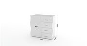 Mobile ONDA L 90 x H 81 x P 40 cm bianco lucido