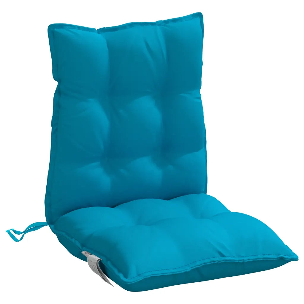 Cuscini Sedia Schienale Basso 2 pz Azzurro in Tessuto Oxford 377683