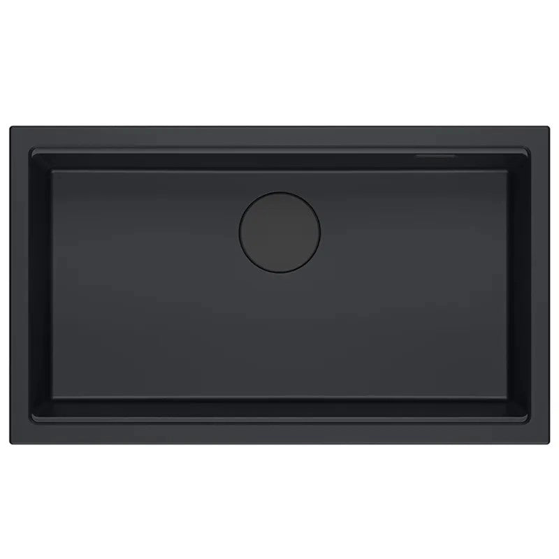 Lavello In Granito Logan 110 Black Tappo oro