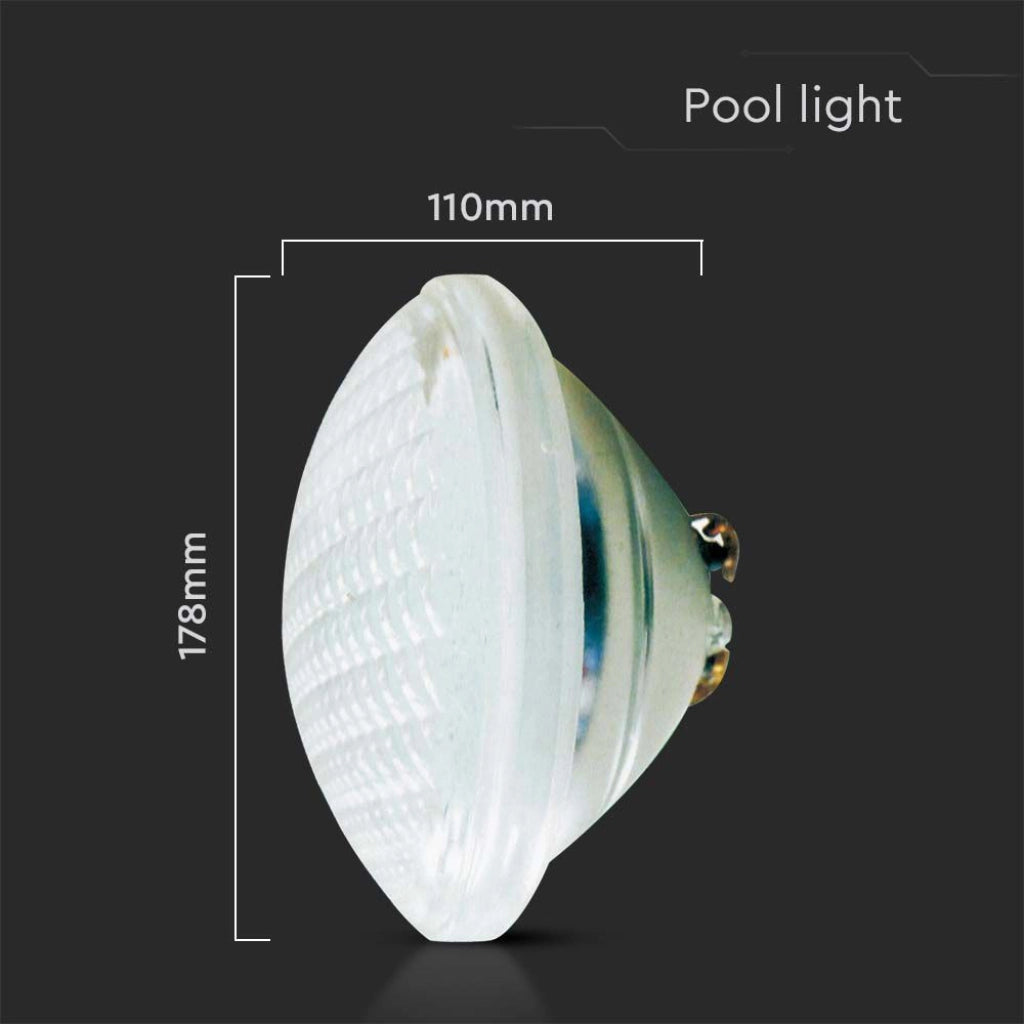 V-TAC VT-12118 Lampada LED PAR56 Piscina 18W 2000LM 6500K 12V IP68 SKU 8024
