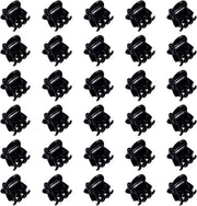Mini Clip per Capelli in Plastica 30 Unità - Piccoli Ferri per Capelli Antiscivolo Accessori per Capelli per Ragazze e Donne (Nero)