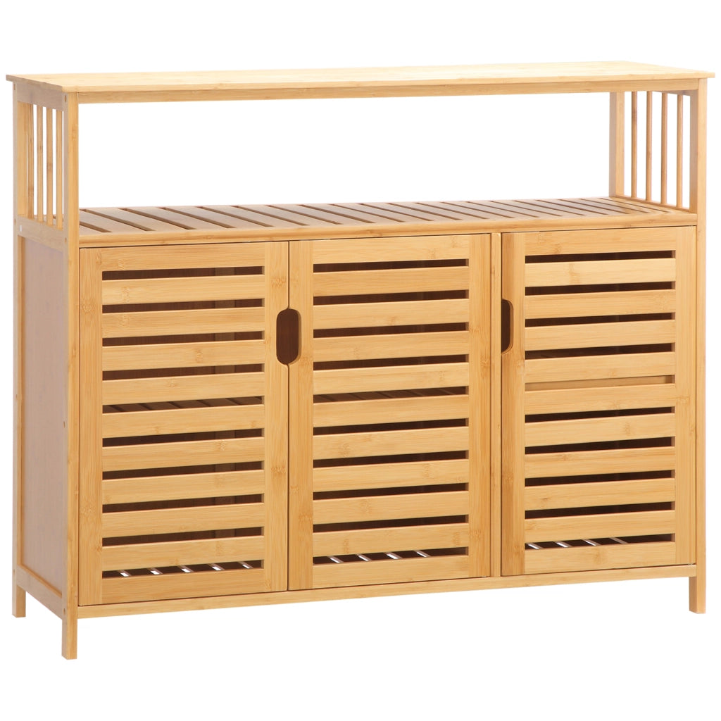 Armadio a 3 ante in bamb¨´ ¨C zephmum ¨C naturale 100x35x82 cm
