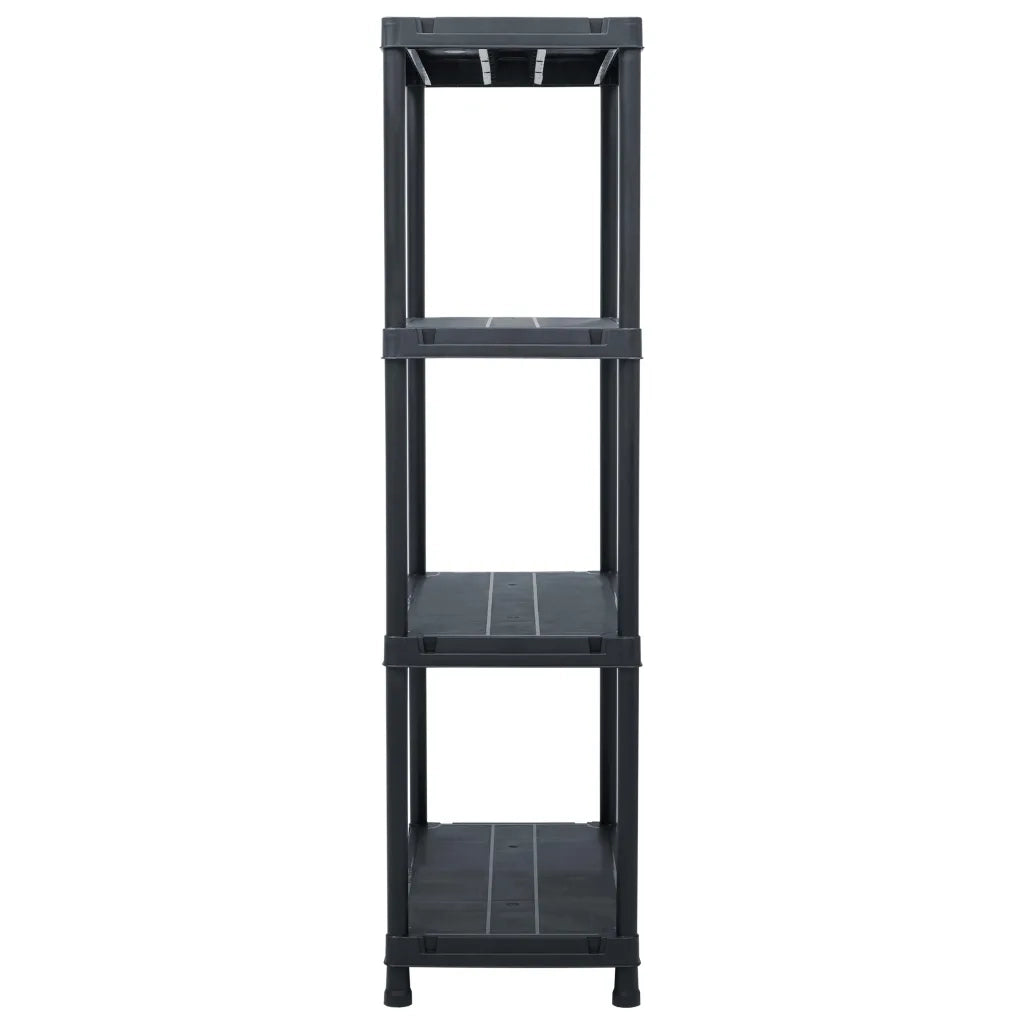 Scaffali 2 pz 60x30x138 cm Nero in Plastica cod mxl 53850