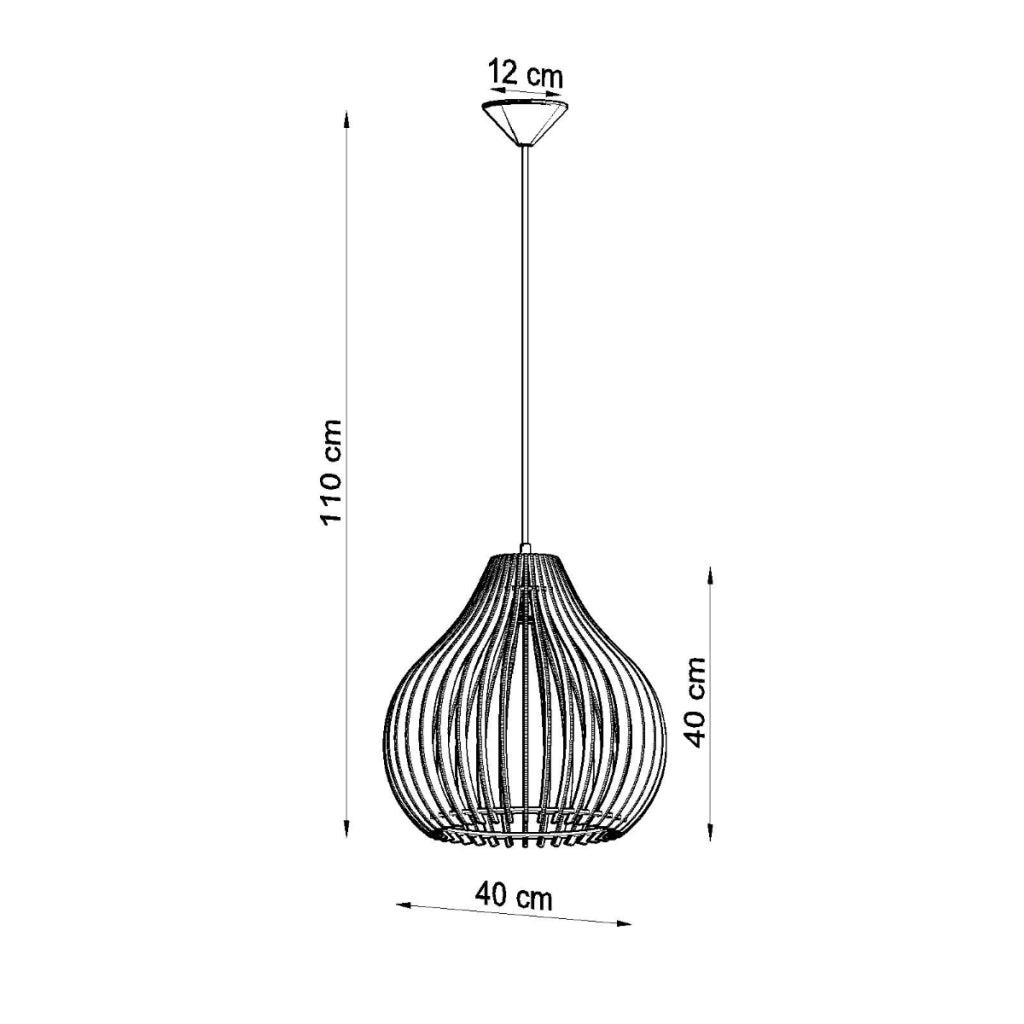 Lampada da terra in legno Aprilla Peach Puff E27 15W LED stile scandinavo
