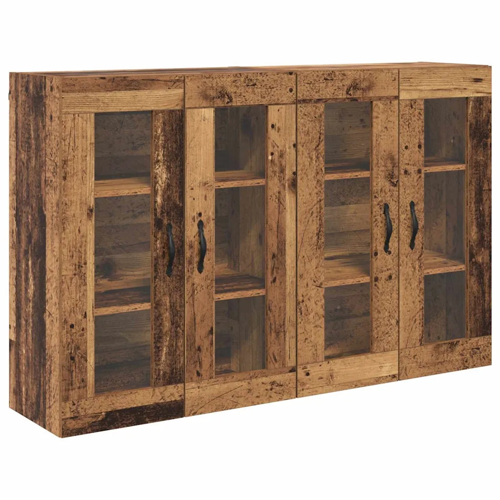 Armadi da Parete 2 pz Legno vecchio 69,5 x 34 x 90 cm CFW5486540