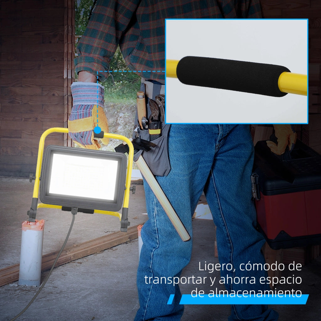 Faro LED 8500 Lumen IP65 6500K ¨C zephmum ¨C 35x20x32 cm Giallo