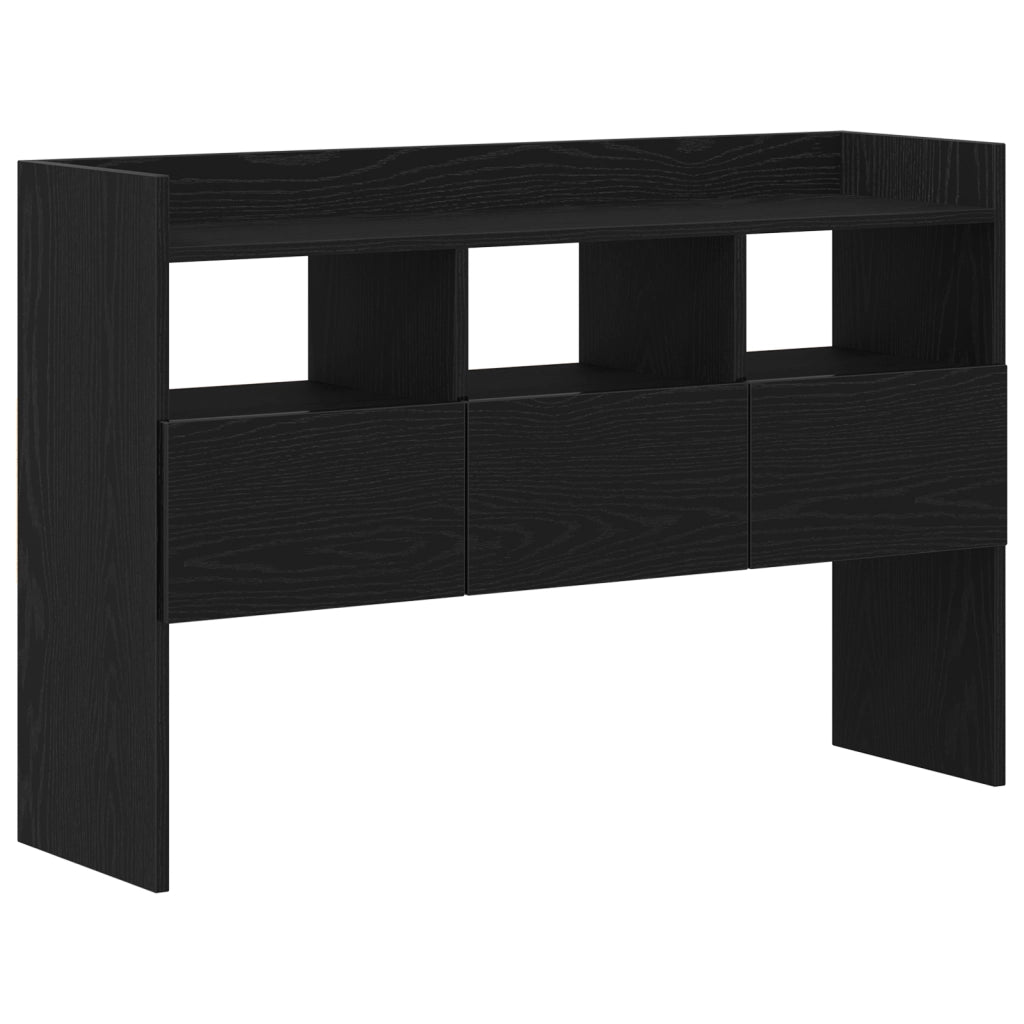 Mobile TV  Nero Rovere 105x30x70 cm in Legno Ingegnerizzato