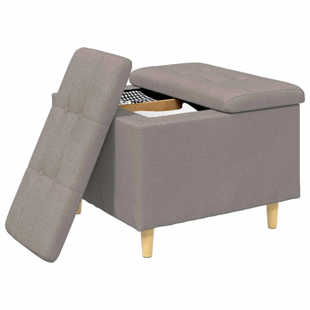 Pouf contenitore con cuscino Talpa 60 x 60 x 45 cm Tessuto