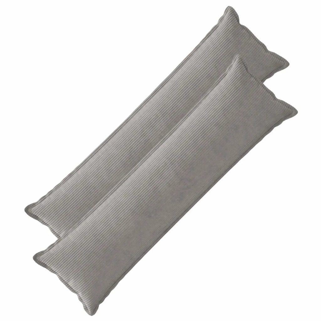 Federa 2 pz HOUTEN Grigio Chiaro 40 x 145 cm corduroy 917203