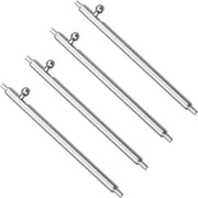 Penne per cinturini orari - Diametro 20 mm - Spilla in acciaio inox - Argento