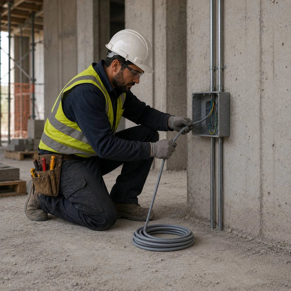 Cavo elettrico fg16or 2x6 mm² grigio 0,6/1 kv matassa 100 metri