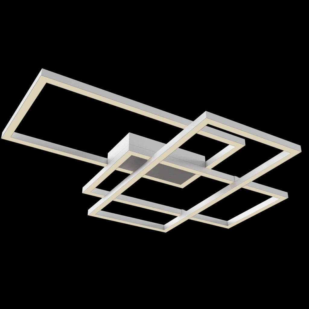 Plafoniera Modern in Metallo e Acrilico Rida Bianco