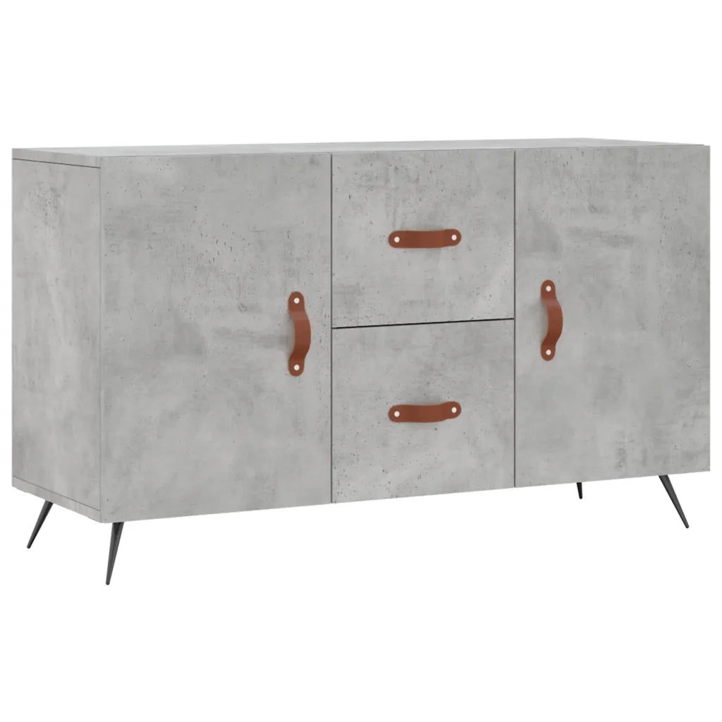 Credenza-Buffet-Armadio da cucina Grigio Cemento 100x36x60 cm in Legno Multistrato 571719