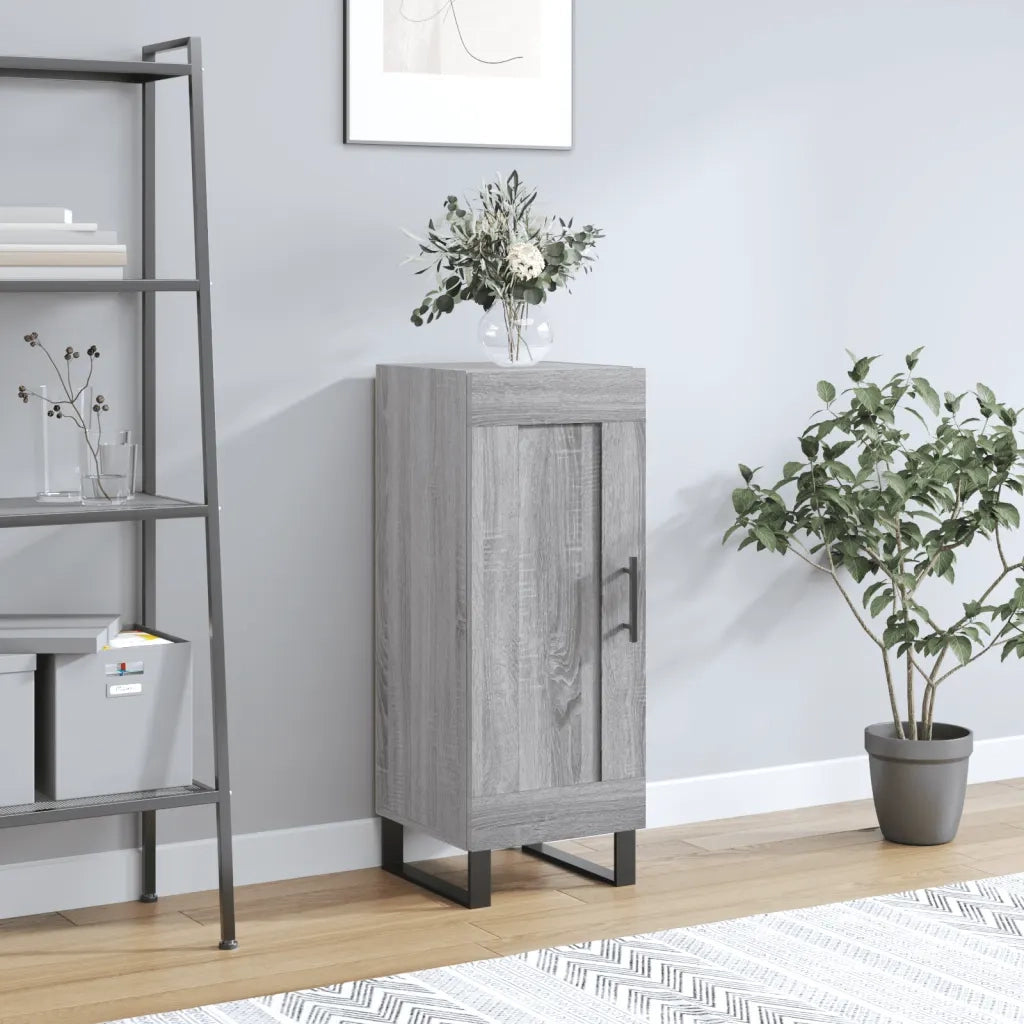 Credenza | Madia | Buffet da pranzo | Armadio da pranzo Grigio Sonoma 34,5x34x90 cm in Legno Multistrato