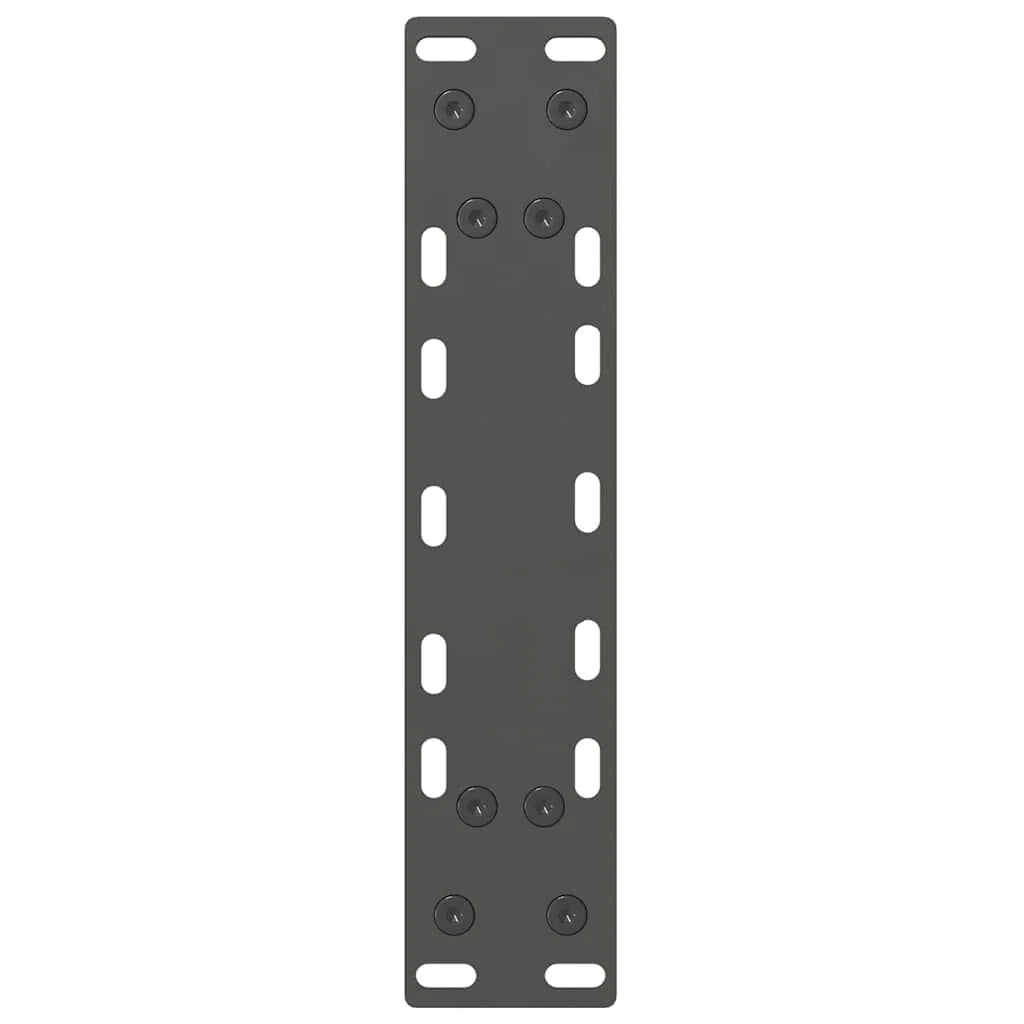 Set di 2 gambe quadrate per tavolino da caffè 38 x 43 cm con piedini regolabili design moderno in acciaio antracite 02_0057518