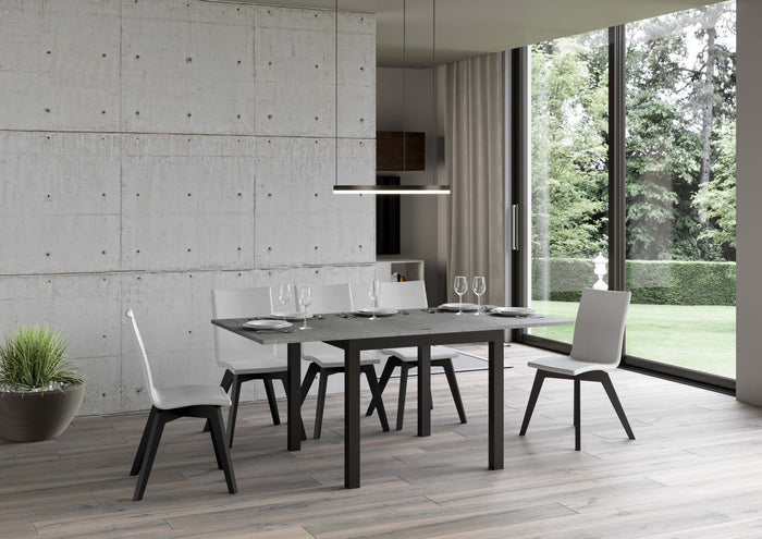 Tavolo Allungabile 90-180x90x80-78 cm Everyday Libra Cemento