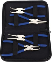 Set di Tangenti Professionale 4 pezzi - 2 Tangenti Rettilinee - 2 Tangenti Curve - Maniglie Ergonomiche - Inclusa Borsa - Set di Tangenti
