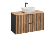 Set mobili bagno 100 cm con lavabo da appoggio Xilo 100 cm