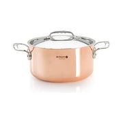 De Buyer 6242.28 Prima Matera Pentola 8 L in Rame con Rivestimento in Acciaio Inox colore Rame
