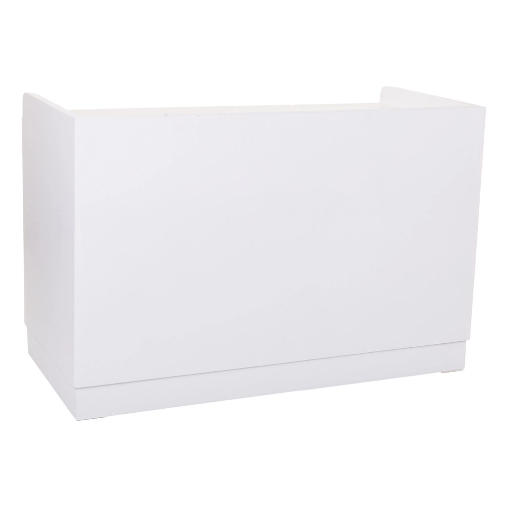 Sgabello scarpiera in legno bianco 80x38x53h
