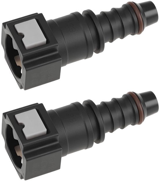 2 Adattatori di Connessione Veloce per Tubi di Carburante in Gomma