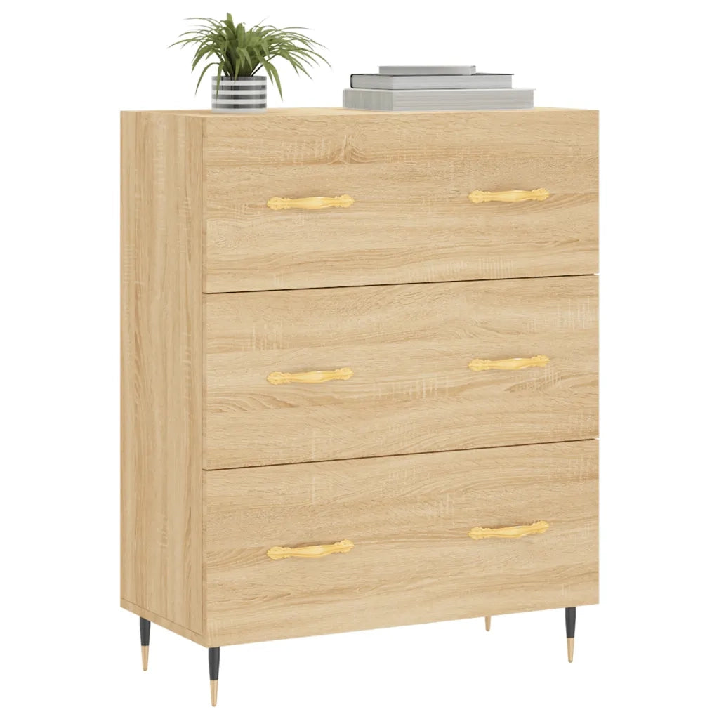 Credenza Rovere Sonoma 69,5x34x90 cm in Legno Multistrato 827831