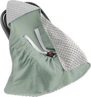 Coperta universale per bambini - Ideale per lettini e seggiolini auto - Adatto per tutti gli stagioni - 90 x 90 cm - Verde