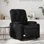 Divano Sedia-Poltrona Reclinabile Elettrica Nera in Similpelle 884073