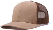 Cappello da Trucker per Uomo - Cappello da Baseball per Uomo Respirante - Cappello da Baseball per Uomo e Donna - Tessuto Khaki e Caffè