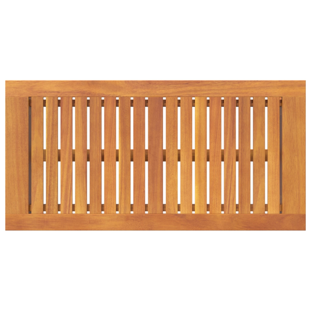 Tavolino da caffÃ¨  90x45x40 cm in legno massello di acacia