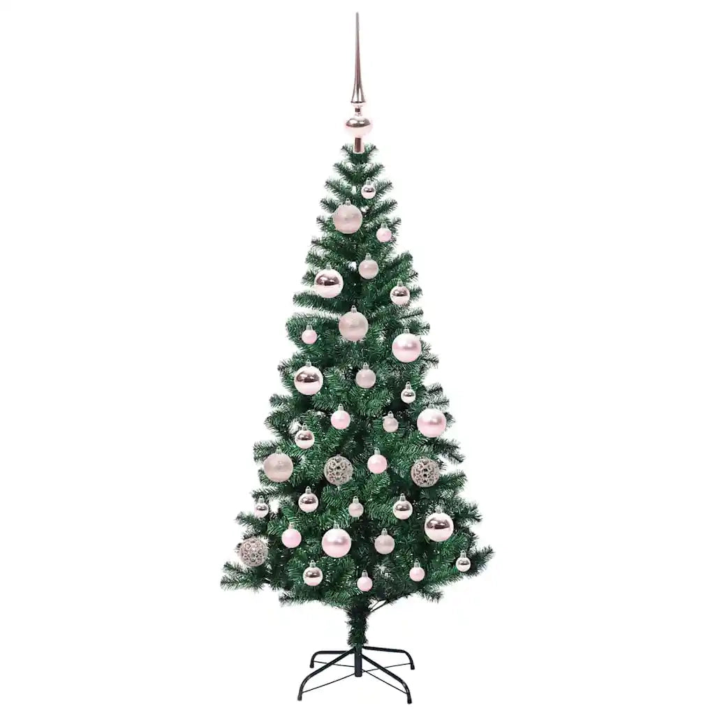 Albero di Natale | Decorazioni natalizie artificiale con luci integrate Verde 120 cm