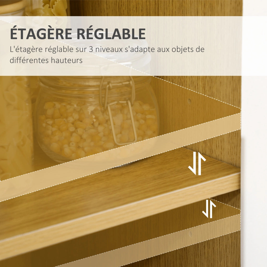 Mobiletto per microonde ¨C zephmum ¨C legno bianco 90x40x98,5 cm