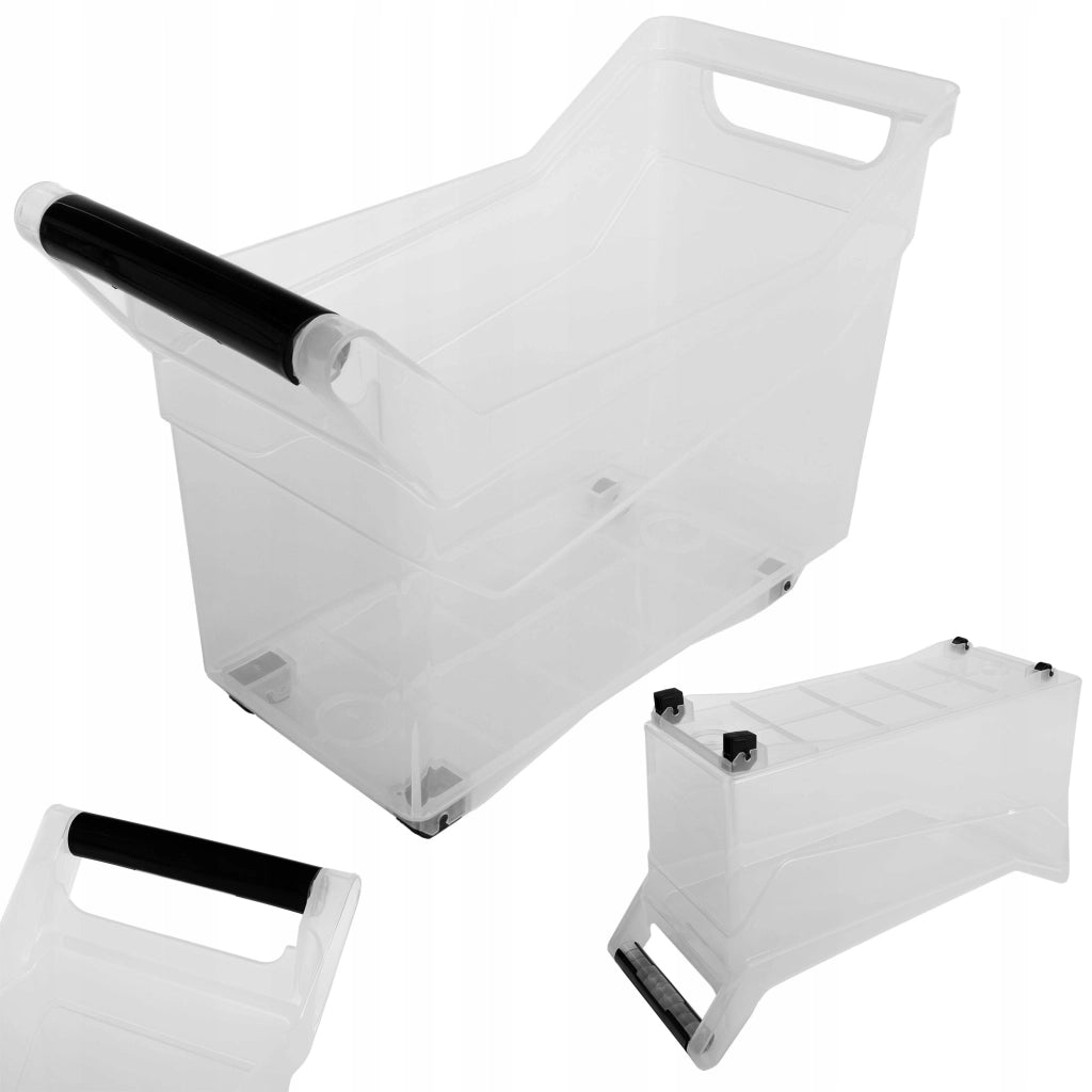 Contenitore organizer KADAX per mobili da cucina, con ruote, 38x18x25 cm, 14 litri.