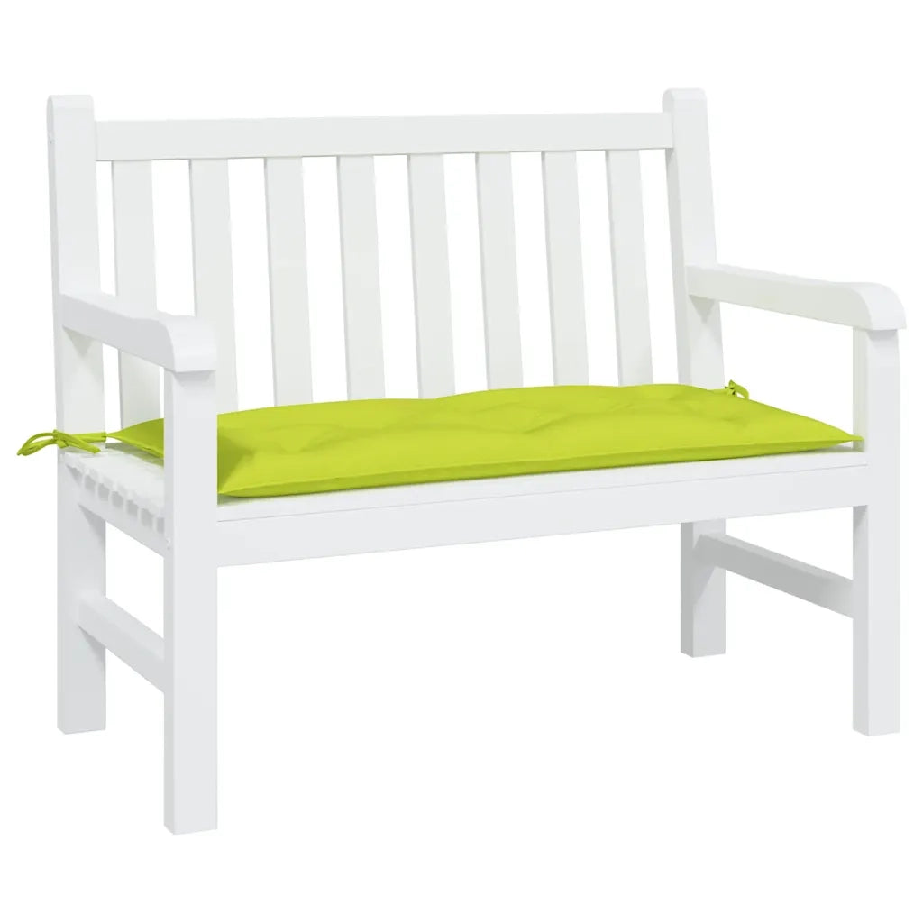 Cuscino per Panca-Cuscini per panchina Verde Brillante 100x50x7 cm in Tessuto Oxford