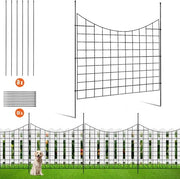 5 pezzi di cancello di giardino senza graffi 93 cm (H) x 36 m (L) - recinzione di giardino sotterranea decorativa con 63 cm di distanza tra i punti - cancello di metallo per cani