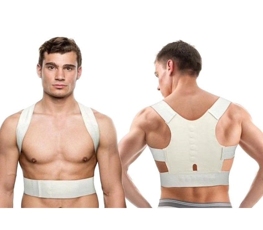 Supporto tutore a fascia con 12 magneti unisex correzione postura schiena spalle S/M