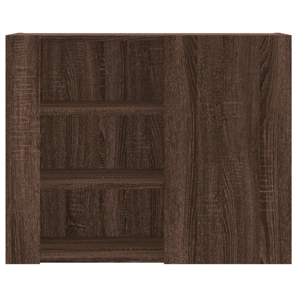 Armadietto a Muro Rovere Marrone 75x35x60 cm in Truciolato 848429
