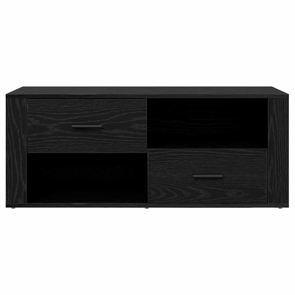 Mobile TV Rovere Nero 100 x 35 x 40 cm Legno multistrato 881014