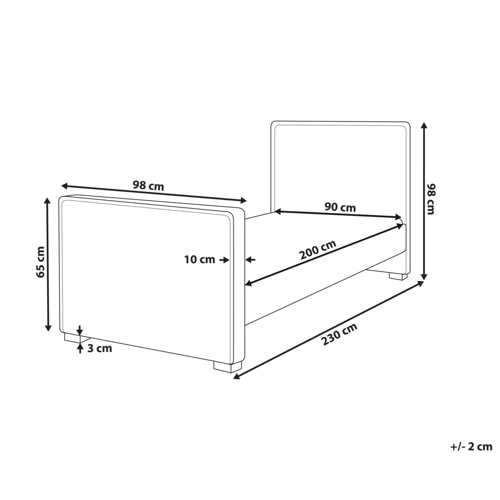 Letto singolo in velluto con telaio imbottito beige camera da letto stile moderno tradizionale