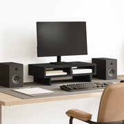 vidaXL Supporto per Monitor Nero 50x27x15 cm in Truciolato