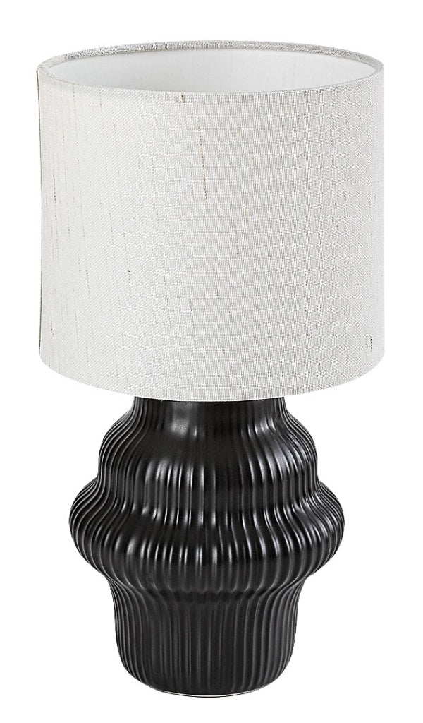 Lampada da tavolo Glimo nera ceramica E14 Rabalux