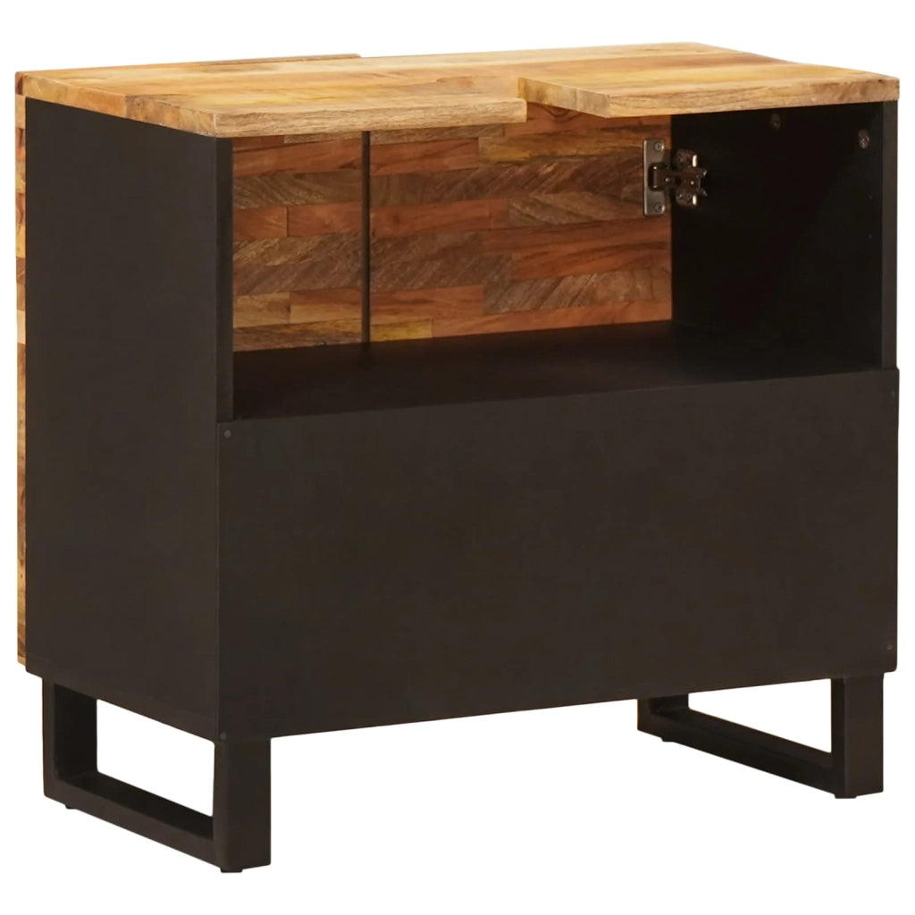 Armadio per Lavabo da Bagno con porta Naturale 62 x 33 x 58 cm