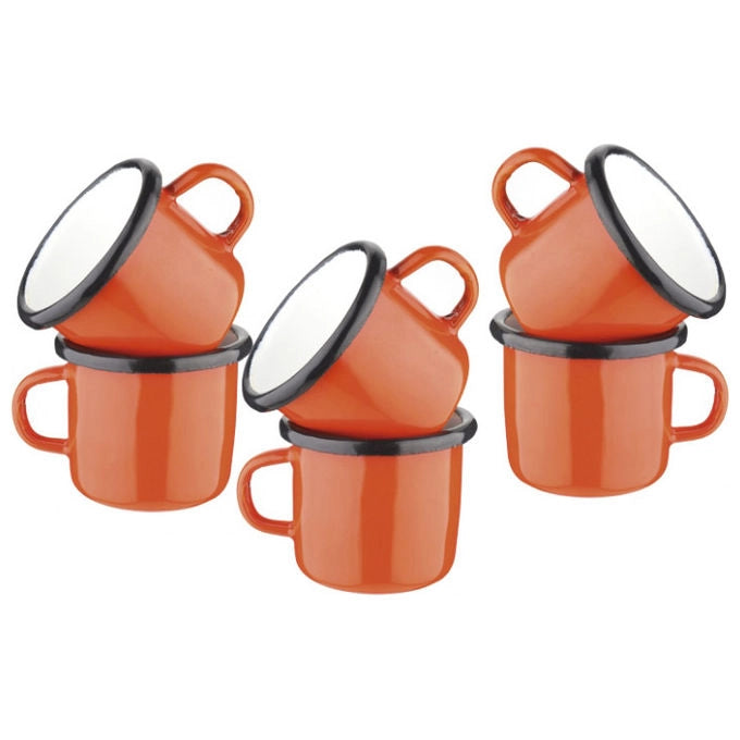 Kaufgut 012172 Tazza Caffe' Smalto 5cm Rosso