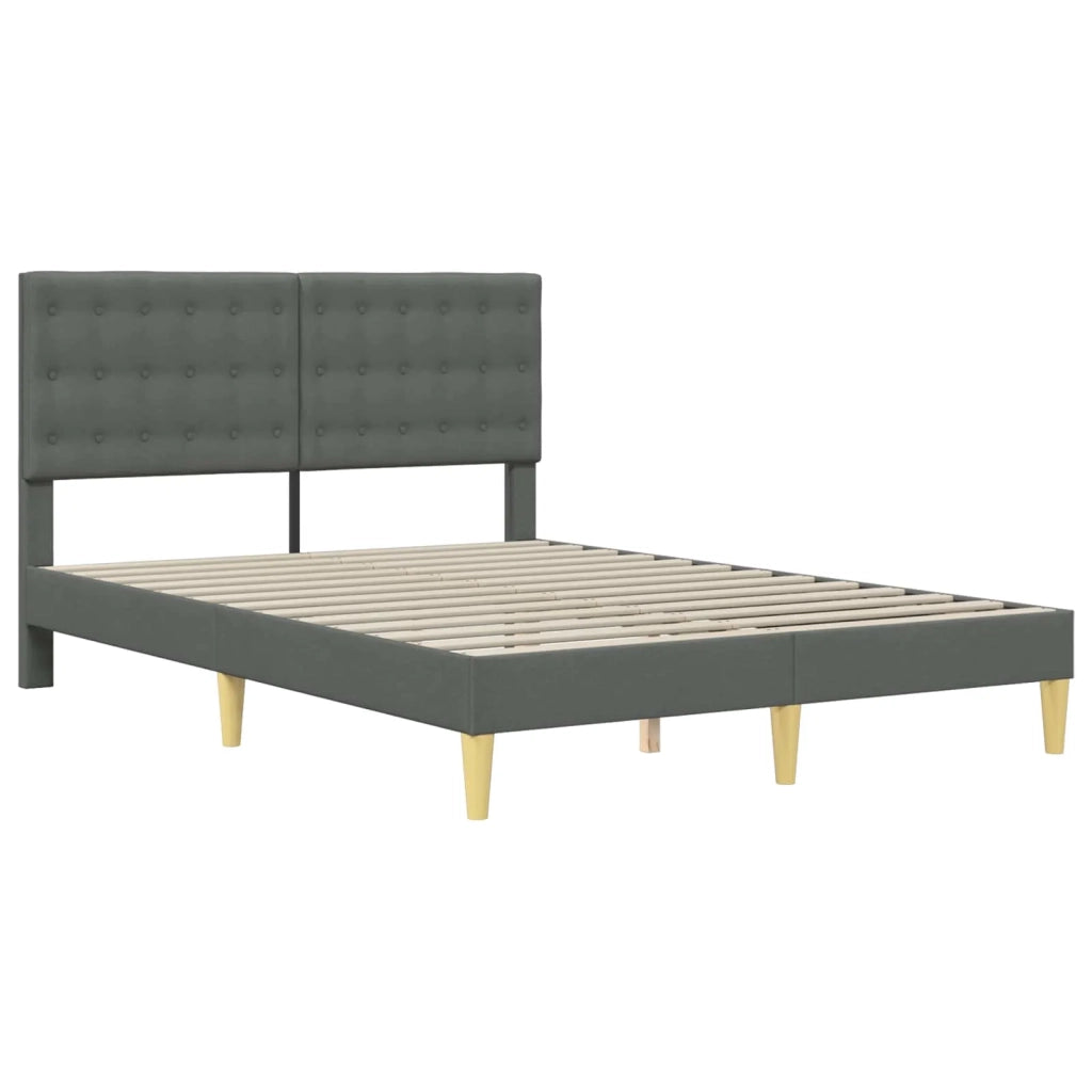 Struttura del letto Grigio Scuro 120 x 190 cm Tessuto 42027780