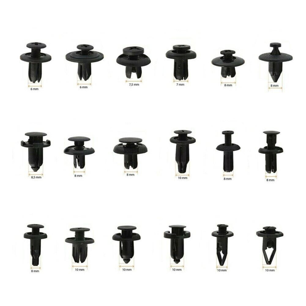 190 PZ PLASTICA TRIM CLIP RIVETTI CLIP KIT Fermi di Spinta Auto paraurti porta