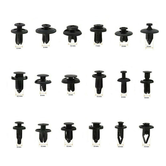 190 PZ PLASTICA TRIM CLIP RIVETTI CLIP KIT Fermi di Spinta Auto paraurti porta