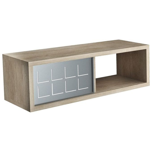 Terraneo Mobile da parete con anta in ferro Fissaggio incluso ruggine 60x25x20 Made in Italy