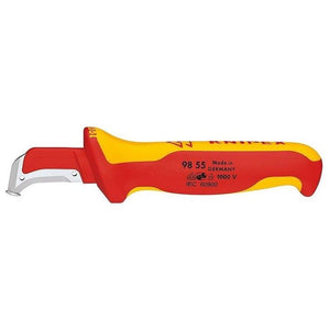 Knipex 98 55 Taglierino Metallico, Rosso, Giallo Coltello a lama fissa