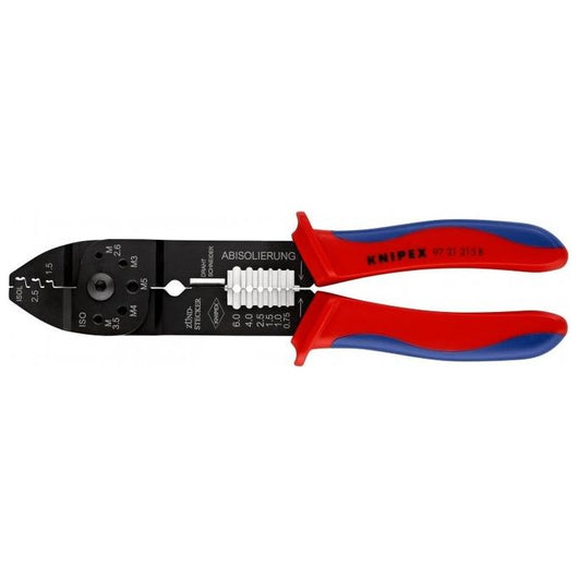 Knipex 97 21 215 B Crimpatrice Nero, Blu, Rosso