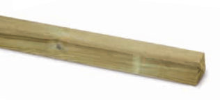 Confezione 6 Pz Palo Quadrato Pino Imp. 7X7X150Cm